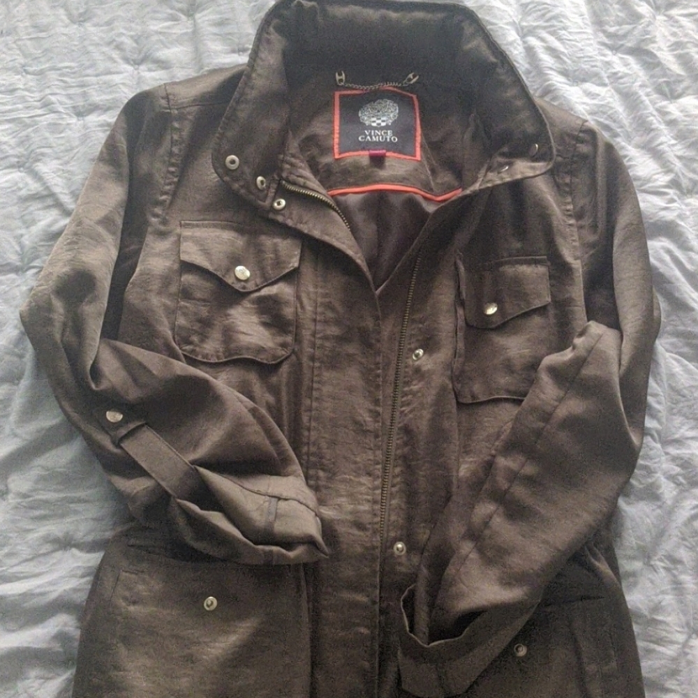 Vince Camuto army green jacket